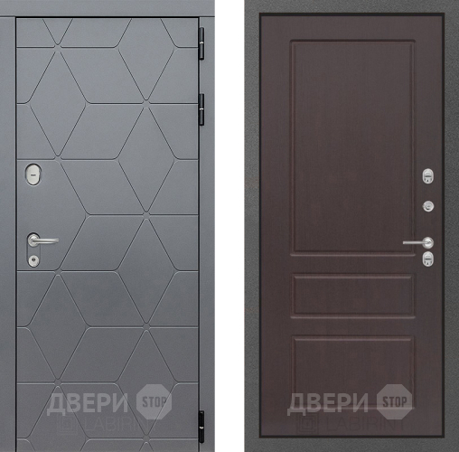 Входная металлическая Дверь Лабиринт (LABIRINT) Cosmo 03 Орех премиум в Черноголовке