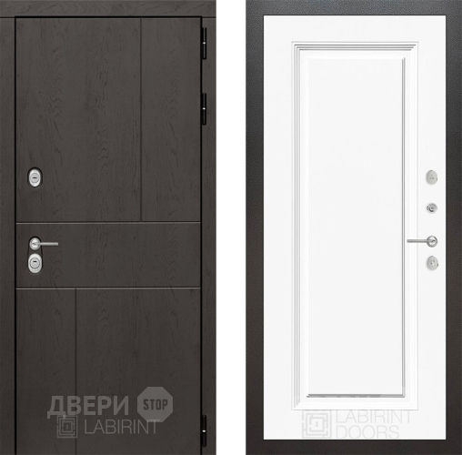 Дверь Лабиринт (LABIRINT) Urban 27 Белый (RAL-9003) в Черноголовке