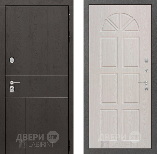 Входная металлическая Дверь Лабиринт (LABIRINT) Urban 15 VINORIT Алмон 25 в Черноголовке