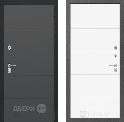 Дверь Лабиринт (LABIRINT) Art 13 Белый софт в Черноголовке