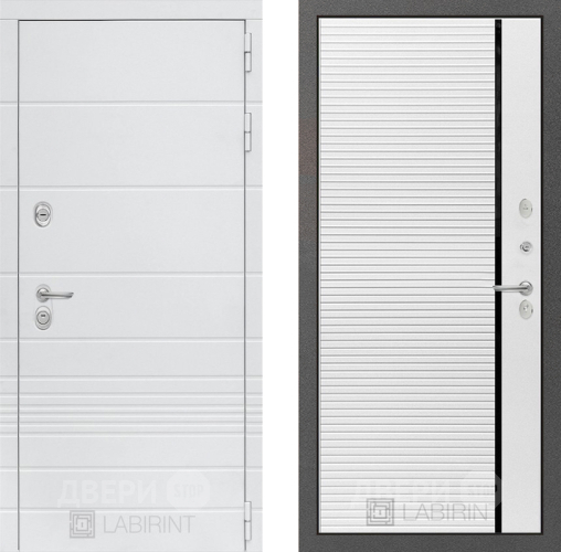 Дверь Лабиринт (LABIRINT) Трендо 22 Белый софт в Черноголовке