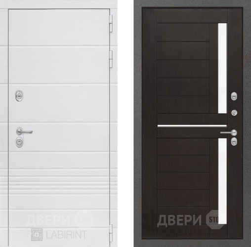 Входная металлическая Дверь Лабиринт (LABIRINT) Трендо 02 Венге в Черноголовке