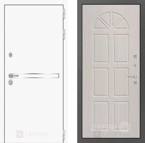 Дверь Лабиринт (LABIRINT) Лайн White 15 VINORIT Алмон 25 в Черноголовке