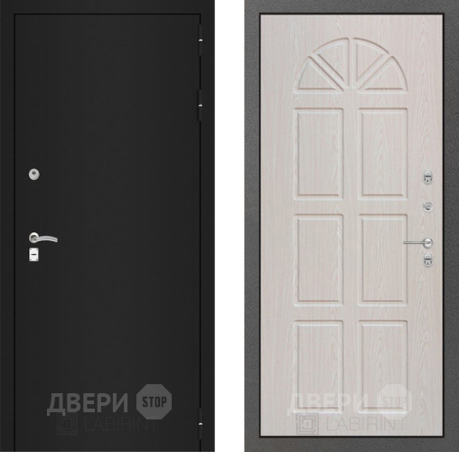 Дверь Лабиринт (LABIRINT) Classic шагрень черная 15 VINORIT Алмон 25 в Черноголовке