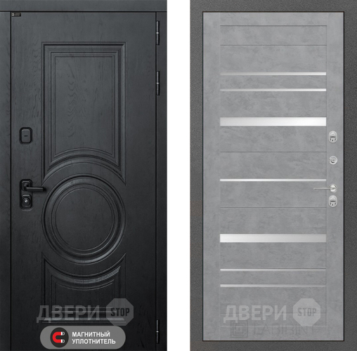 Входная металлическая Дверь Лабиринт (LABIRINT) Гранд 20 Бетон светлый в Черноголовке