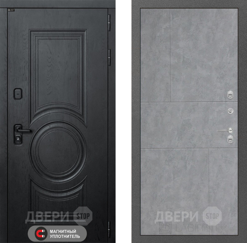 Входная металлическая Дверь Лабиринт (LABIRINT) Гранд 21 Бетон светлый в Черноголовке
