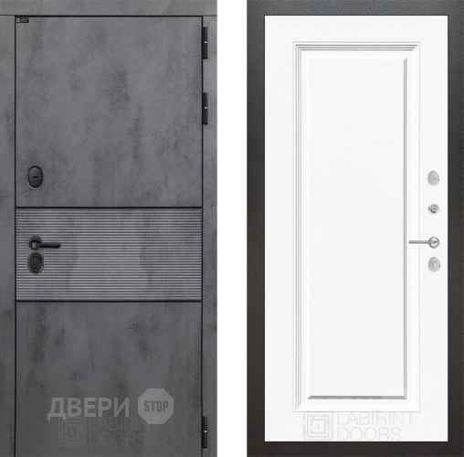Дверь Лабиринт (LABIRINT) Инфинити 27 Белый (RAL-9003) в Черноголовке