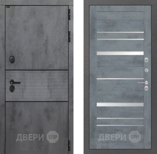 Входная металлическая Дверь Лабиринт (LABIRINT) Инфинити 20 Бетон темный в Черноголовке