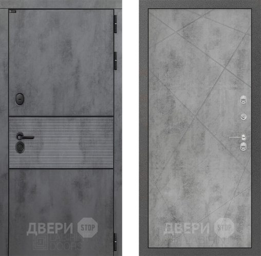 Входная металлическая Дверь Лабиринт (LABIRINT) Инфинити 24 Бетон светлый в Черноголовке