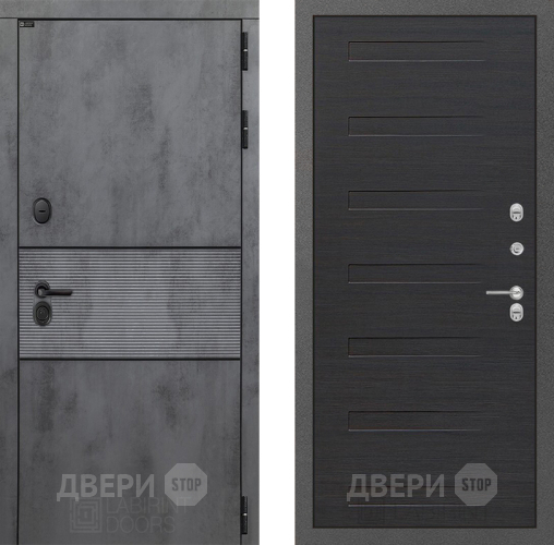 Входная металлическая Дверь Лабиринт (LABIRINT) Инфинити 14 Эковенге поперечный в Черноголовке