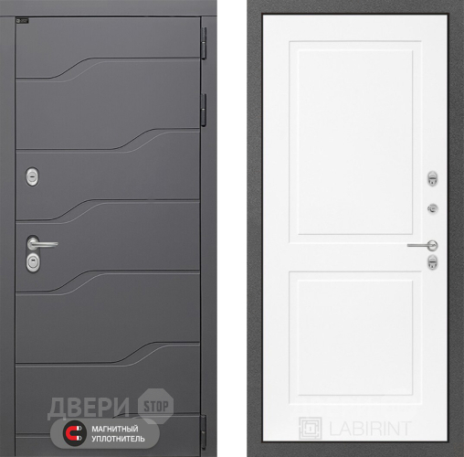 Дверь Лабиринт (LABIRINT) Ривер 11 Белый софт в Черноголовке