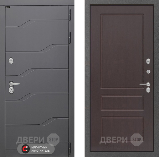 Входная металлическая Дверь Лабиринт (LABIRINT) Ривер 03 Орех премиум в Черноголовке