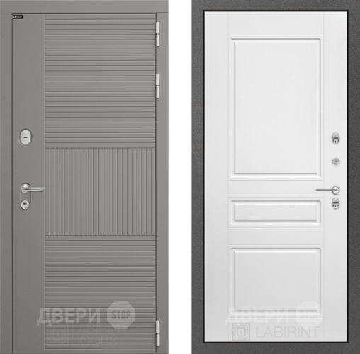 Дверь Лабиринт (LABIRINT) Формо 03 Белый софт в Черноголовке