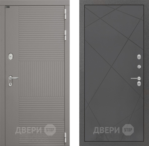 Входная металлическая Дверь Лабиринт (LABIRINT) Формо 24 Графит софт в Черноголовке