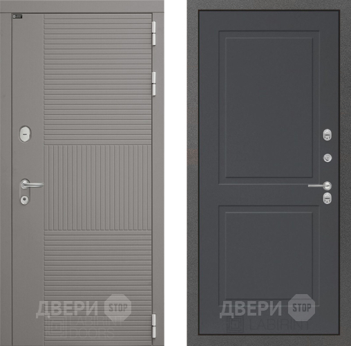 Входная металлическая Дверь Лабиринт (LABIRINT) Формо 11 Графит софт в Черноголовке