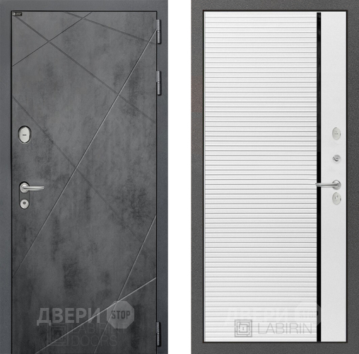 Дверь Лабиринт (LABIRINT) Лофт 22 Белый софт в Черноголовке