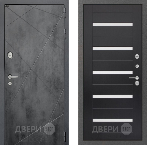 Входная металлическая Дверь Лабиринт (LABIRINT) Лофт 01 Венге в Черноголовке