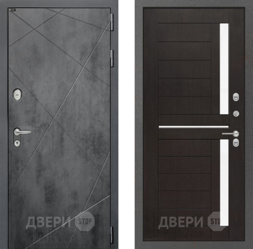 Входная металлическая Дверь Лабиринт (LABIRINT) Лофт 02 Венге в Черноголовке