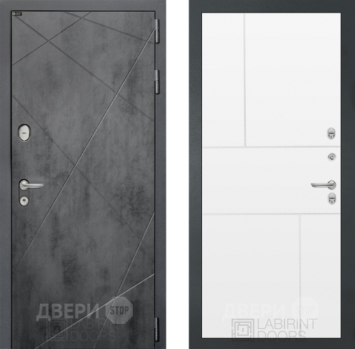 Дверь Лабиринт (LABIRINT) Лофт 21 Белый софт в Черноголовке