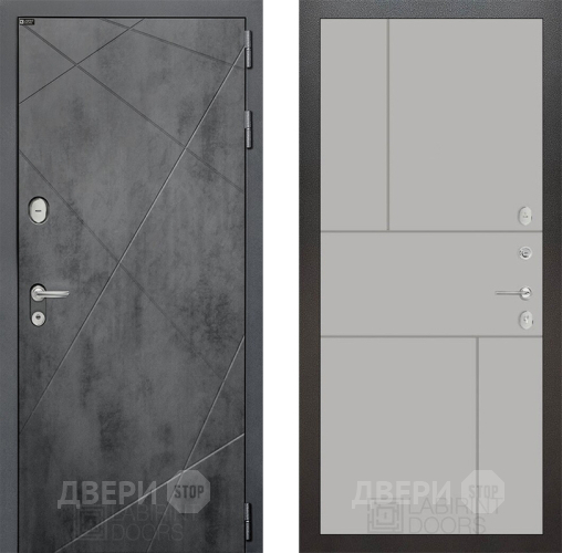 Входная металлическая Дверь Лабиринт (LABIRINT) Лофт 21 Грей софт в Черноголовке
