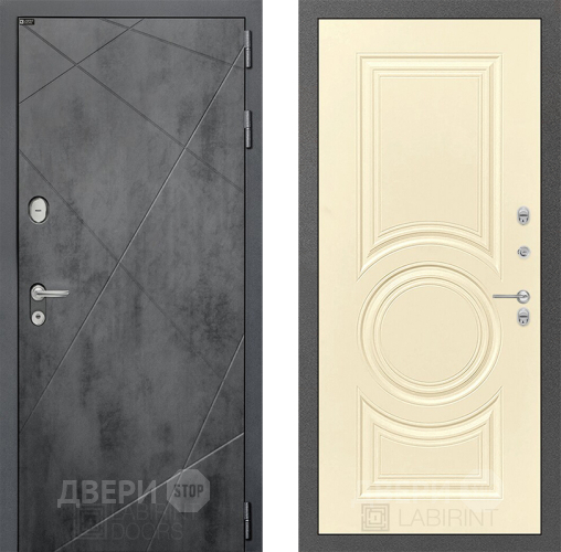 Входная металлическая Дверь Лабиринт (LABIRINT) Лофт 23 Шампань в Черноголовке