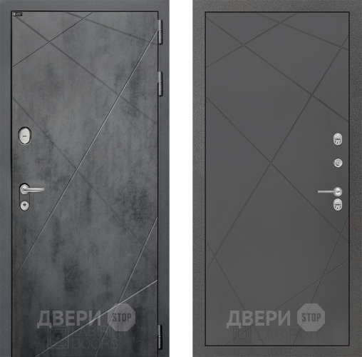 Входная металлическая Дверь Лабиринт (LABIRINT) Лофт 24 Графит софт в Черноголовке