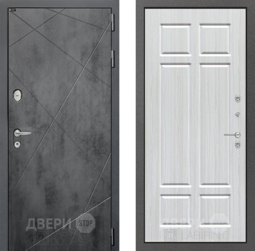 Входная металлическая Дверь Лабиринт (LABIRINT) Лофт 08 Кристалл вуд в Черноголовке