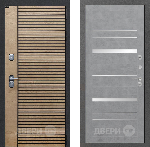 Входная металлическая Дверь Лабиринт (LABIRINT) Ritm 20 Бетон светлый в Черноголовке