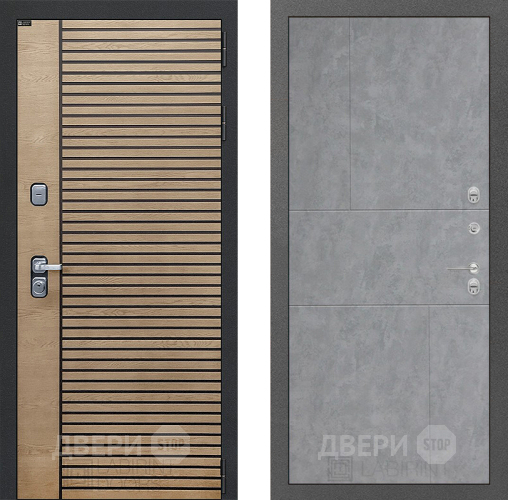 Входная металлическая Дверь Лабиринт (LABIRINT) Ritm 21 Бетон светлый в Черноголовке