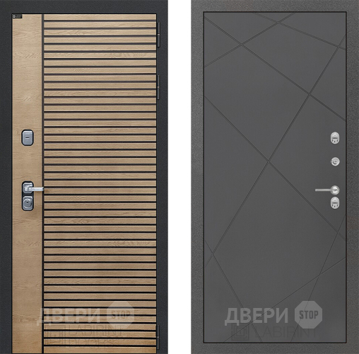 Входная металлическая Дверь Лабиринт (LABIRINT) Ritm 24 Графит софт в Черноголовке