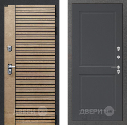 Входная металлическая Дверь Лабиринт (LABIRINT) Ritm 11 Графит софт в Черноголовке