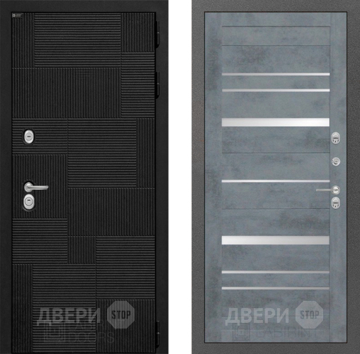 Входная металлическая Дверь Лабиринт (LABIRINT) Pazl 20 Бетон темный в Черноголовке