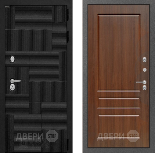 Входная металлическая Дверь Лабиринт (LABIRINT) Pazl 03 Орех бренди в Черноголовке