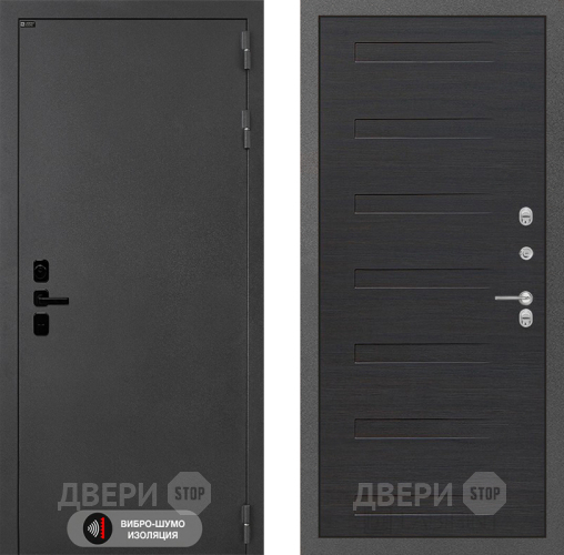 Входная металлическая Дверь Лабиринт (LABIRINT) Acustic 14 Эковенге поперечный в Черноголовке