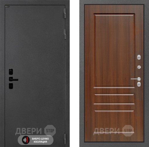 Входная металлическая Дверь Лабиринт (LABIRINT) Acustic 03 Орех бренди в Черноголовке
