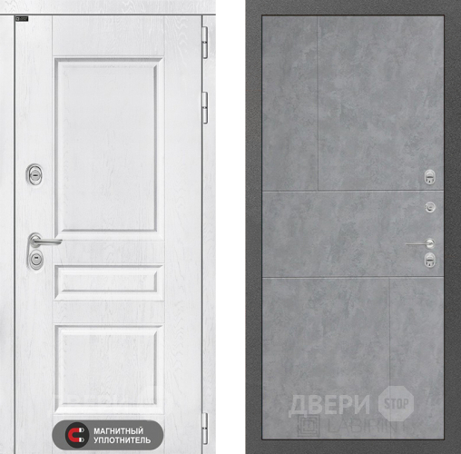 Входная металлическая Дверь Лабиринт (LABIRINT) Versal 21 Бетон светлый в Черноголовке