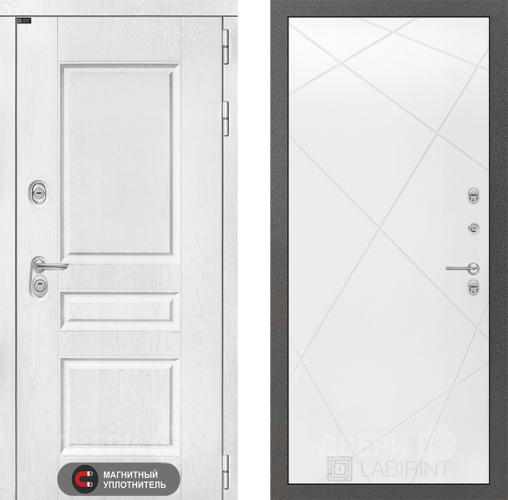 Дверь Лабиринт (LABIRINT) Versal 24 Белый софт в Черноголовке