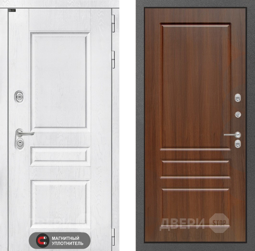 Входная металлическая Дверь Лабиринт (LABIRINT) Versal 03 Орех бренди в Черноголовке