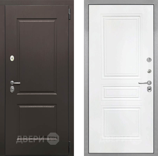 Входная металлическая Дверь Интекрон (INTECRON) Кампо ФЛ-243 Белый матовый в Черноголовке