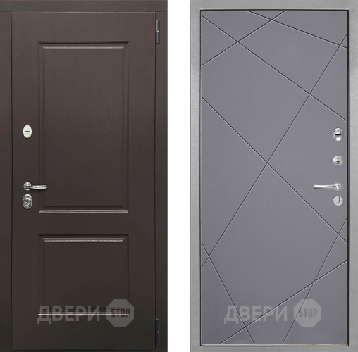 Входная металлическая Дверь Интекрон (INTECRON) Кампо Лучи-М Графит софт в Черноголовке