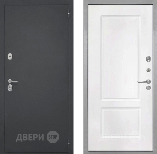 Входная металлическая Дверь Интекрон (INTECRON) Гектор КВ-2 Белый матовый в Черноголовке