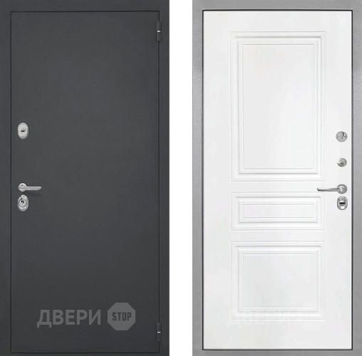 Входная металлическая Дверь Интекрон (INTECRON) Гектор ФЛ-243 Белый матовый в Черноголовке