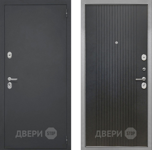 Входная металлическая Дверь Интекрон (INTECRON) Гектор ФЛ-295 Лофт черный в Черноголовке