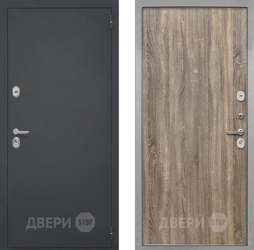 Входная металлическая Дверь Интекрон (INTECRON) Гектор Гладкая Дуб турин в Черноголовке
