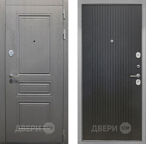 Входная металлическая Дверь Интекрон (INTECRON) Брайтон Графит ФЛ-295 Лофт черный в Черноголовке