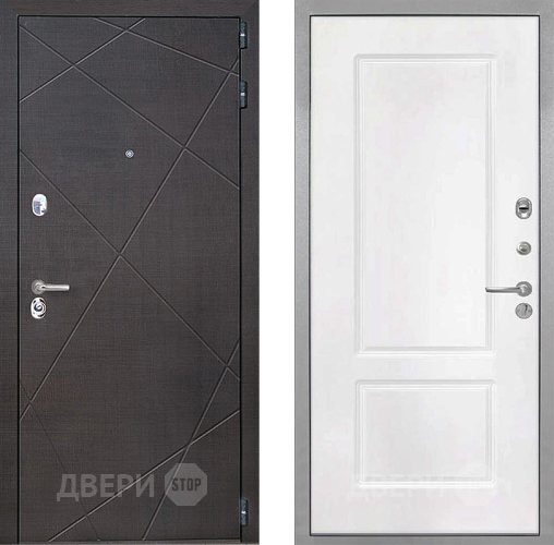 Входная металлическая Дверь Интекрон (INTECRON) Сенатор Лучи КВ-2 Белый матовый в Черноголовке