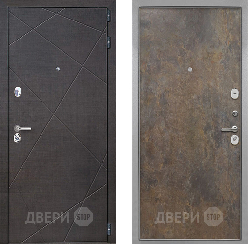 Входная металлическая Дверь Интекрон (INTECRON) Сенатор Лучи Гладкая Гранж в Черноголовке