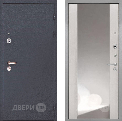 Входная металлическая Дверь Интекрон (INTECRON) Колизей ФЛЗ-516 Зеркало Сосна белая в Черноголовке