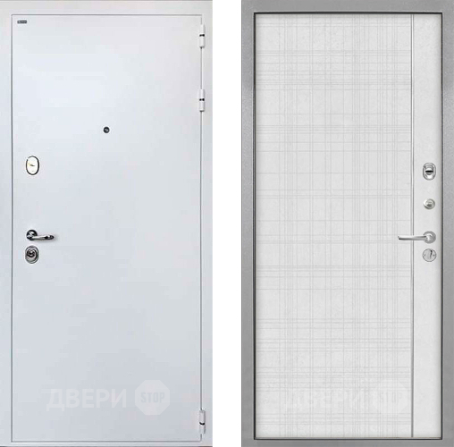 Входная металлическая Дверь Интекрон (INTECRON) Колизей White В-07 с молдингом Лофт белый в Черноголовке