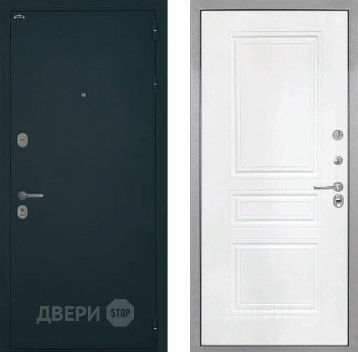Входная металлическая Дверь Интекрон (INTECRON) Греция ФЛ-243 Белый матовый в Черноголовке